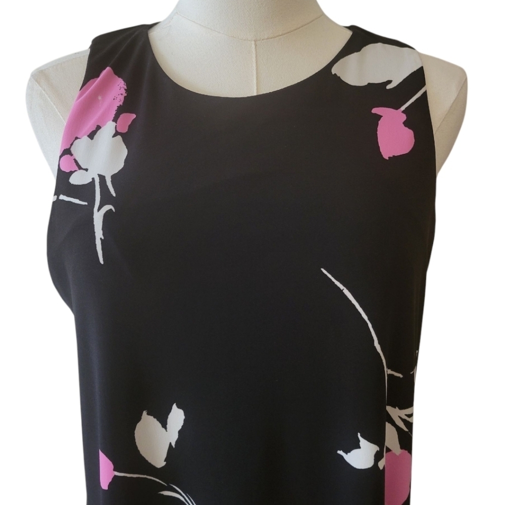 Lauren by Ralph Lauren Black‎ Sleeveless Swing  Dress Size 10 - Picture 3 of 6
